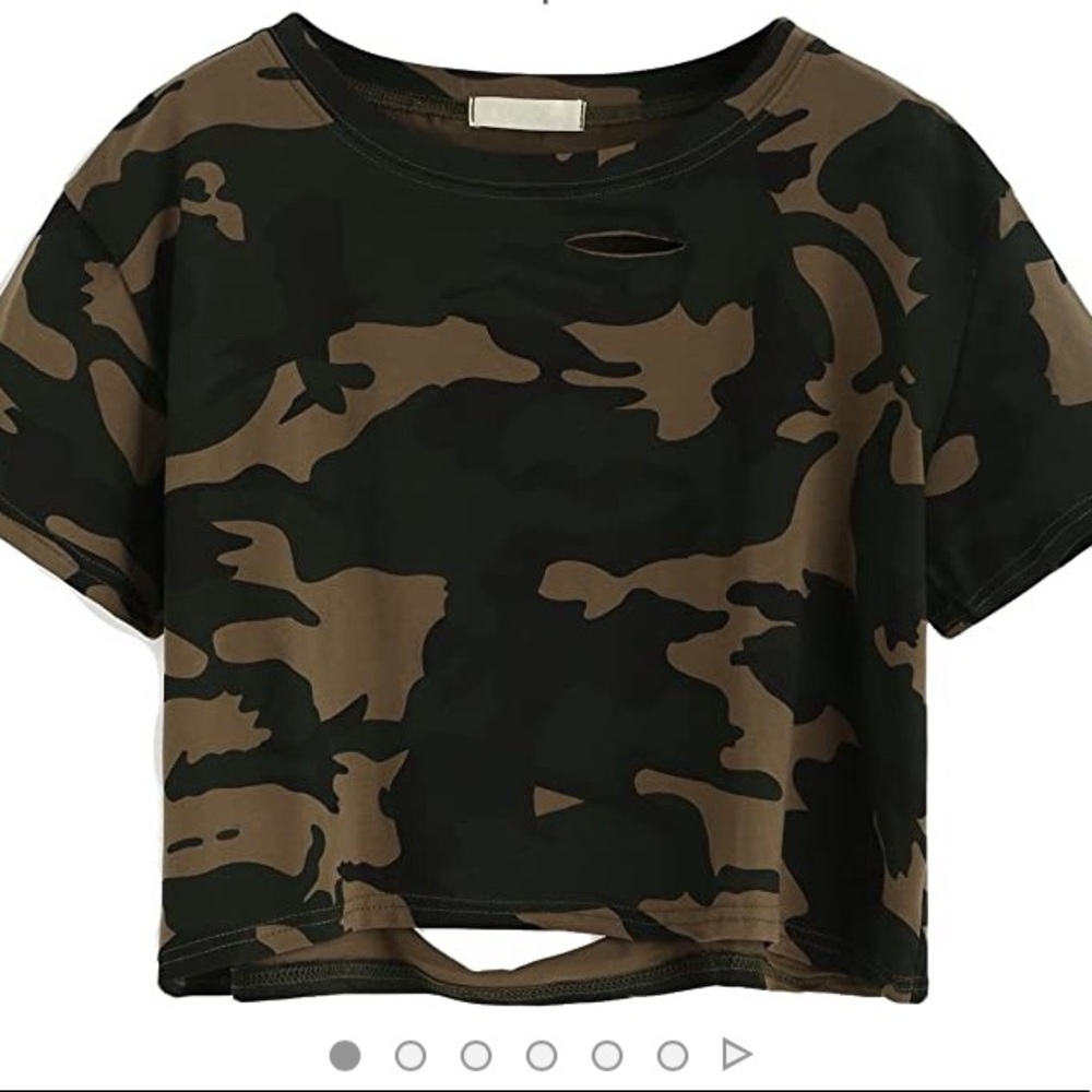 Camo Crop Top